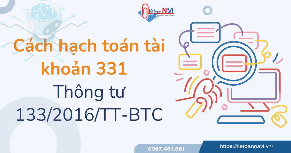 Hạch toán tài khoản 331 theo tt133