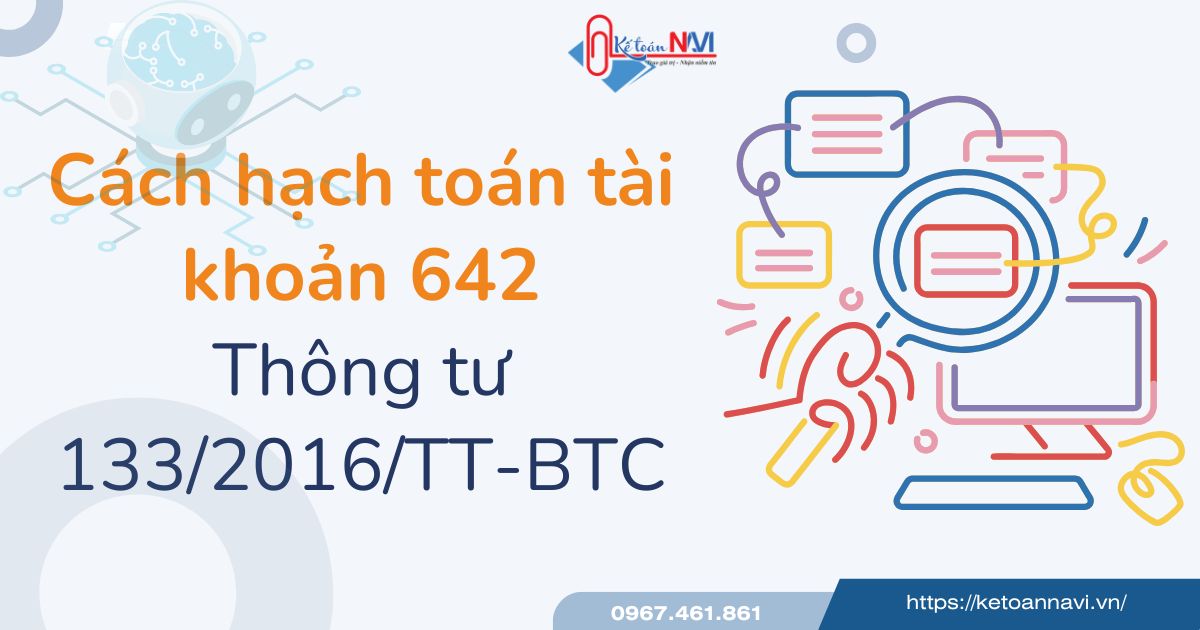 hạch toán tài khoản 642 theo tt133