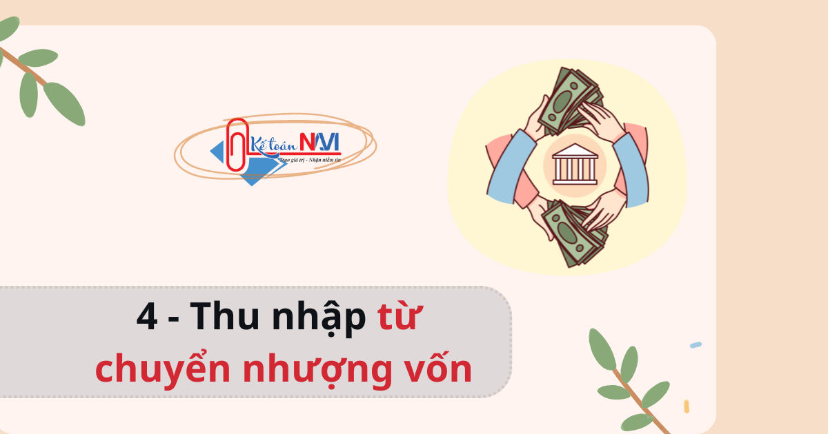 Khoản thu nhập từ chuyển nhượng vốn