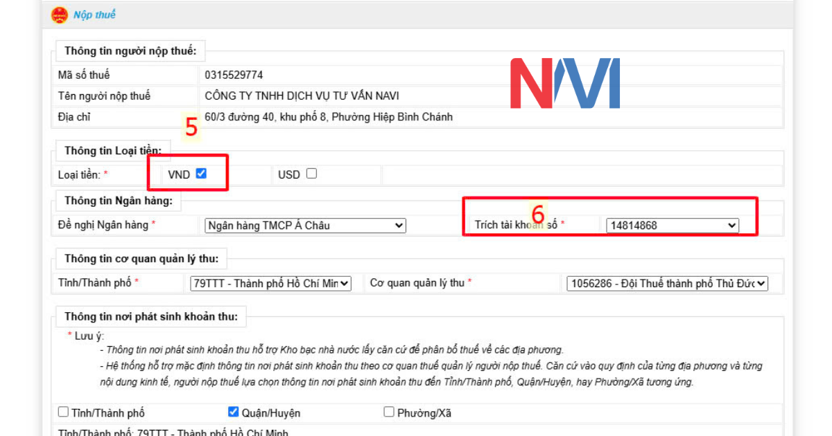 Cách nộp thuế môn bài năm 2025 qua mạng