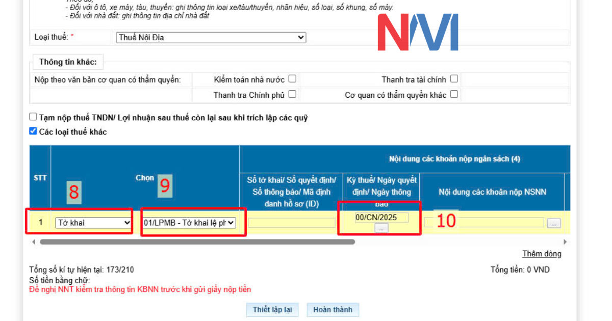 Nộp lệ phí môn bài như thế nào?