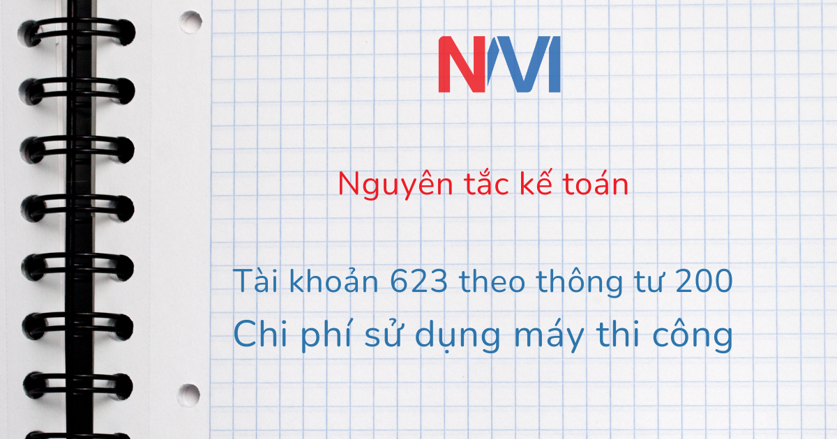 Nguyên tắc kế toán tài khoản 623 theo thông tư 200