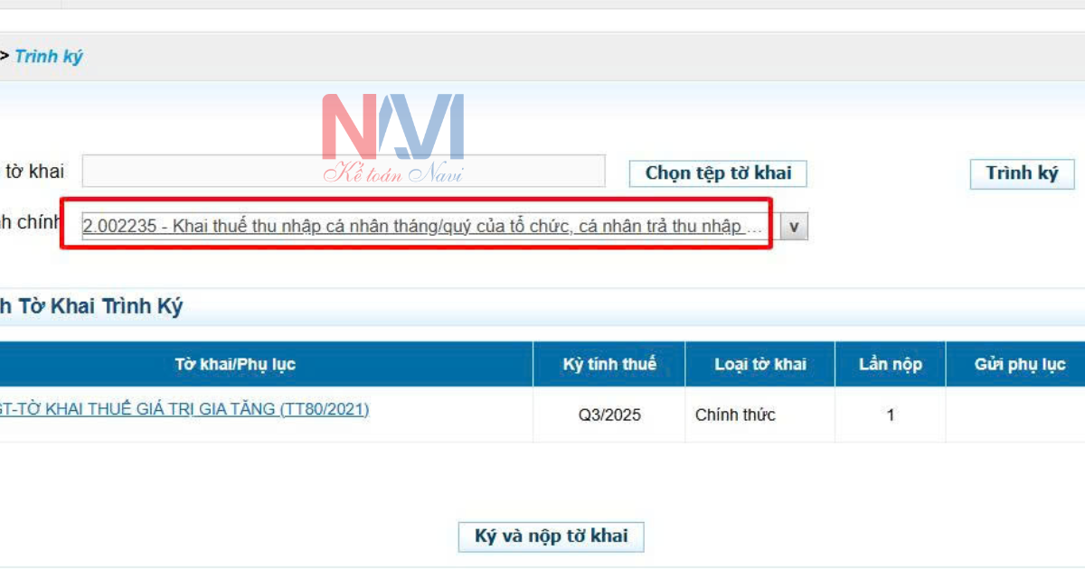 Hoàn tất việc nộp tờ khai thuế GTGT
