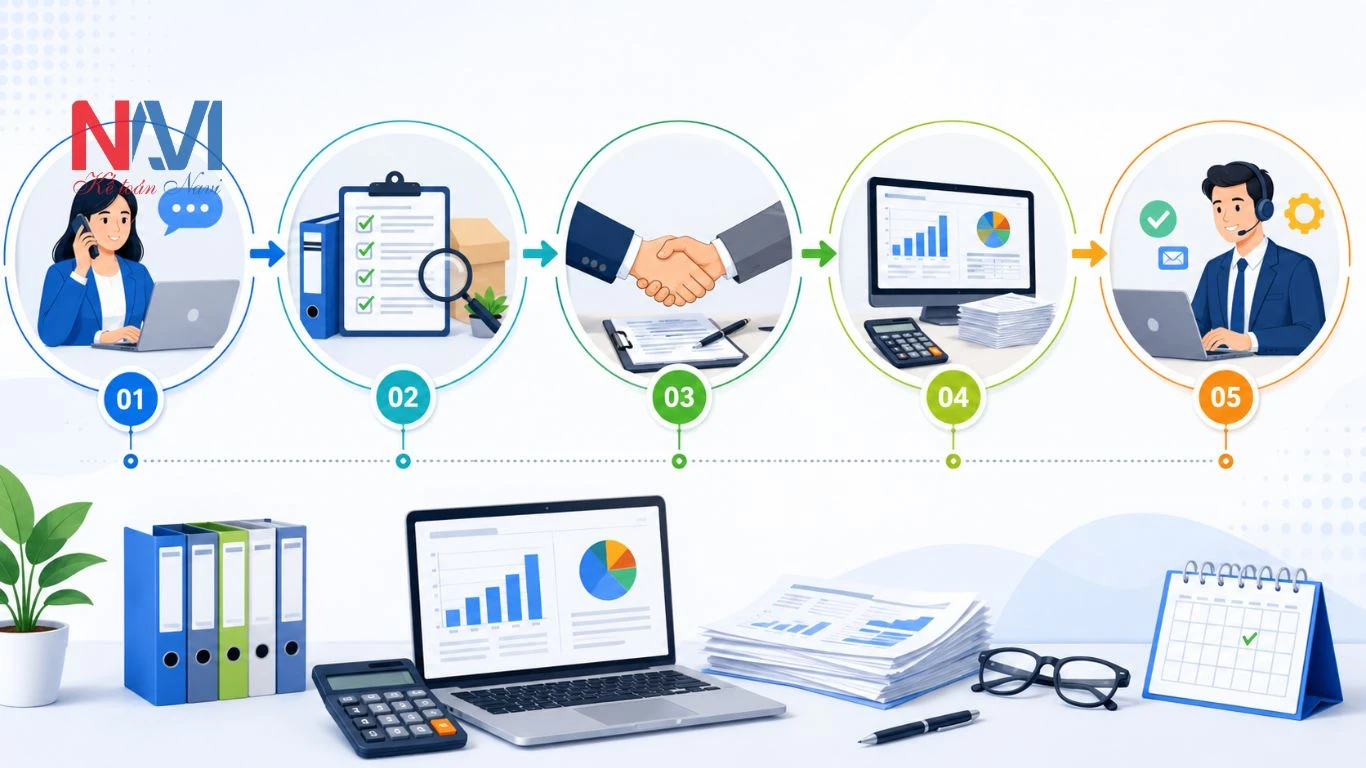 Quy trình xử lý dịch vụ tại NAVI