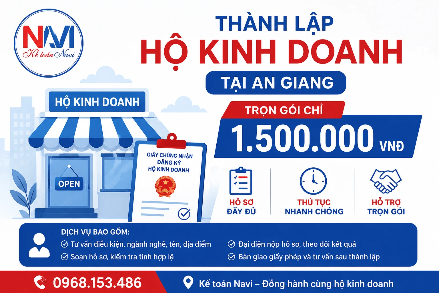 Chi phí thành lập hộ kinh doanh tại An Giang