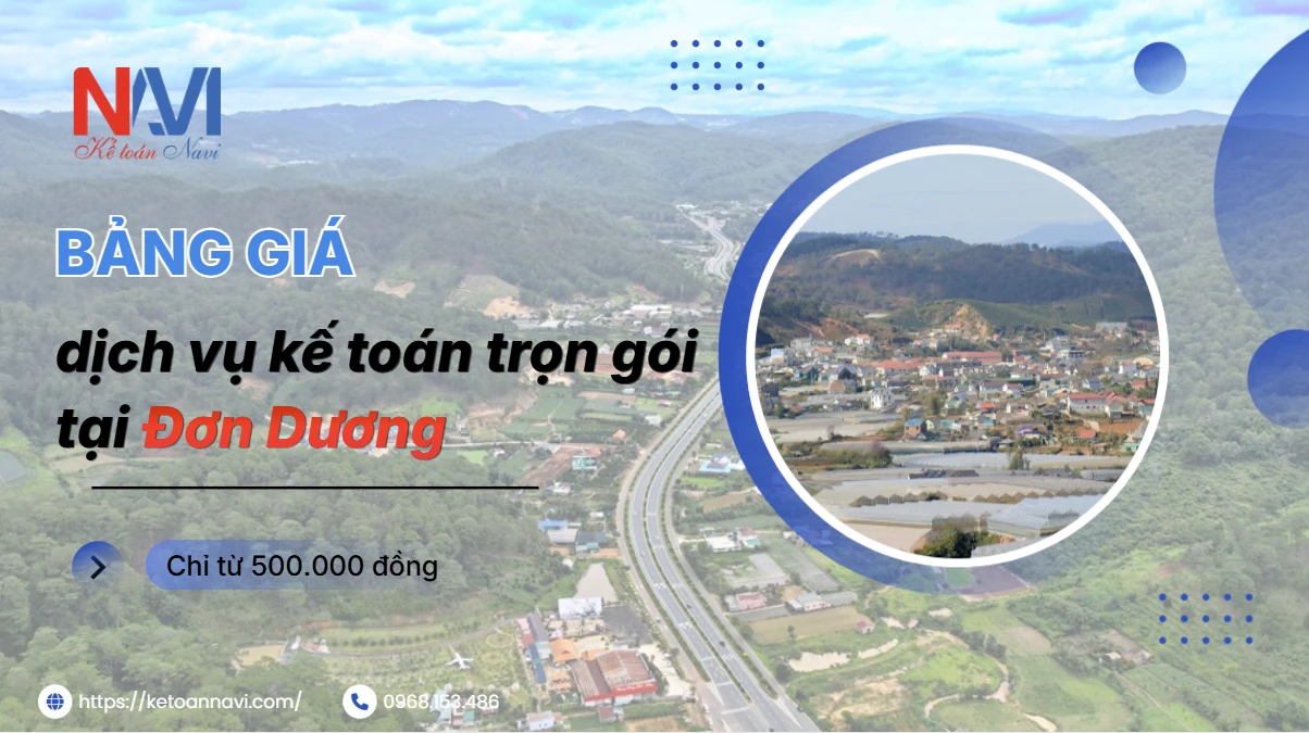 Bảng giá dịch vụ kế toán trọn gói tại Đơn Dương