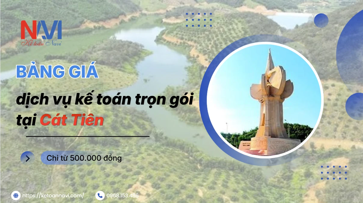 Bảng giá dịch vụ kế toán trọn gói tại Cát Tiên