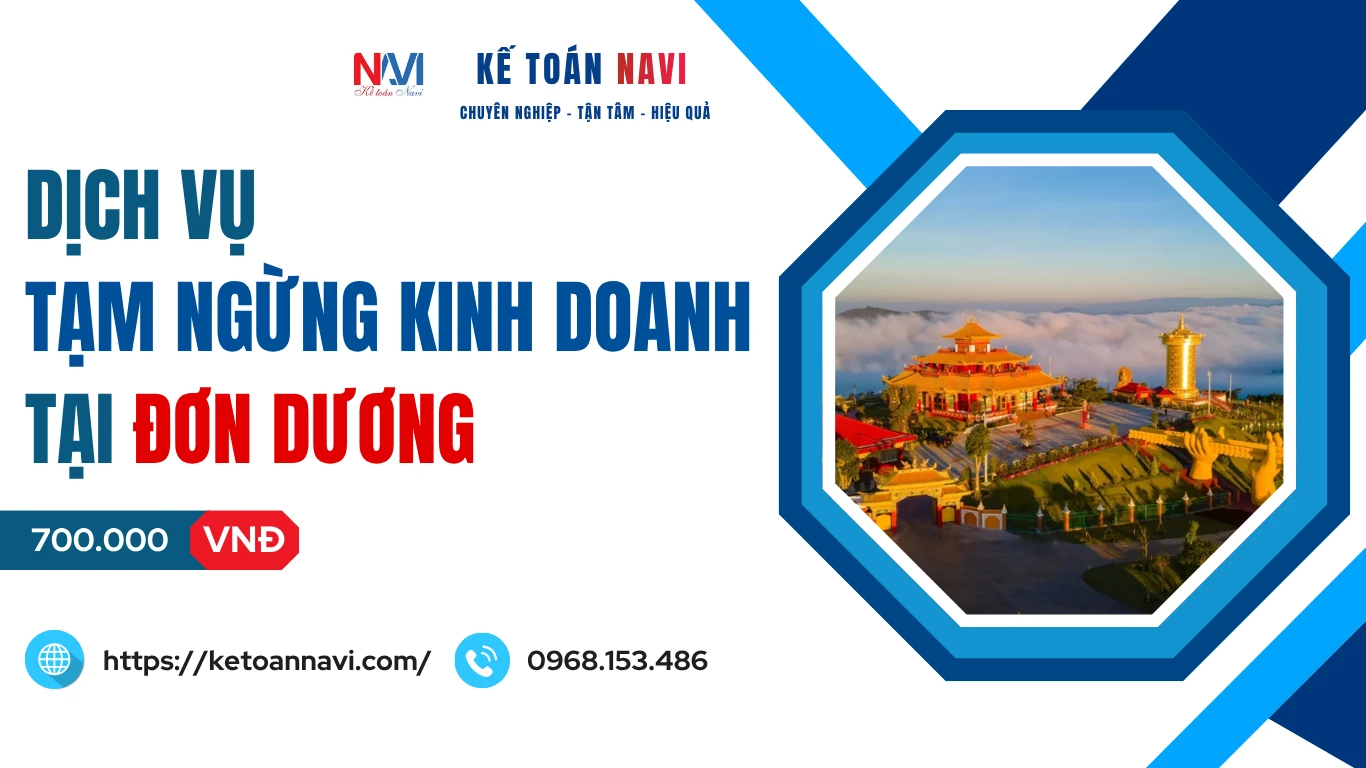 Dịch vụ tạm ngừng kinh doanh tại Đơn Dương